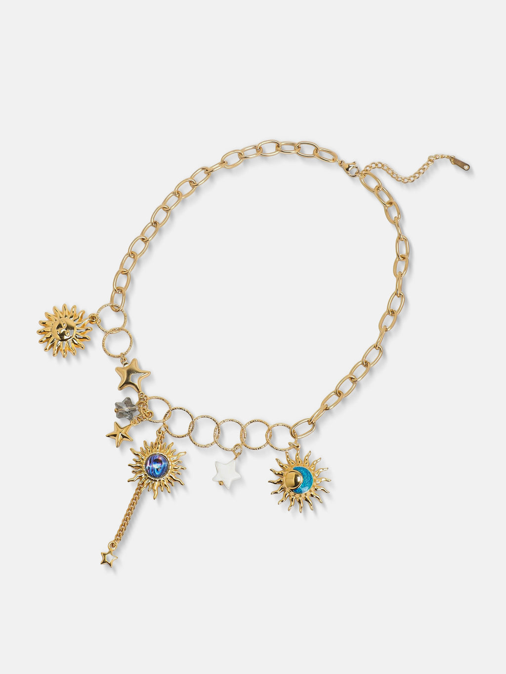 The Golden Sun Charm Necklace