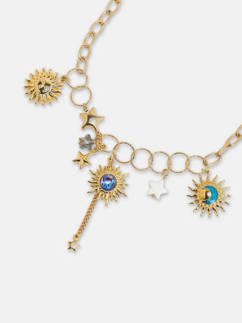 The Golden Sun Charm Necklace