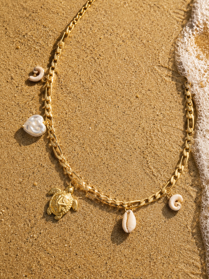 The Pearl Drop Charm Necklace