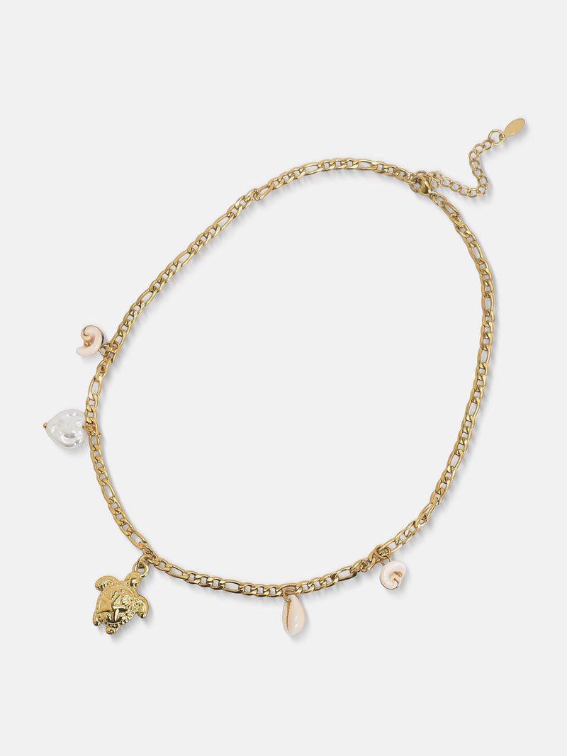 The Pearl Drop Charm Necklace