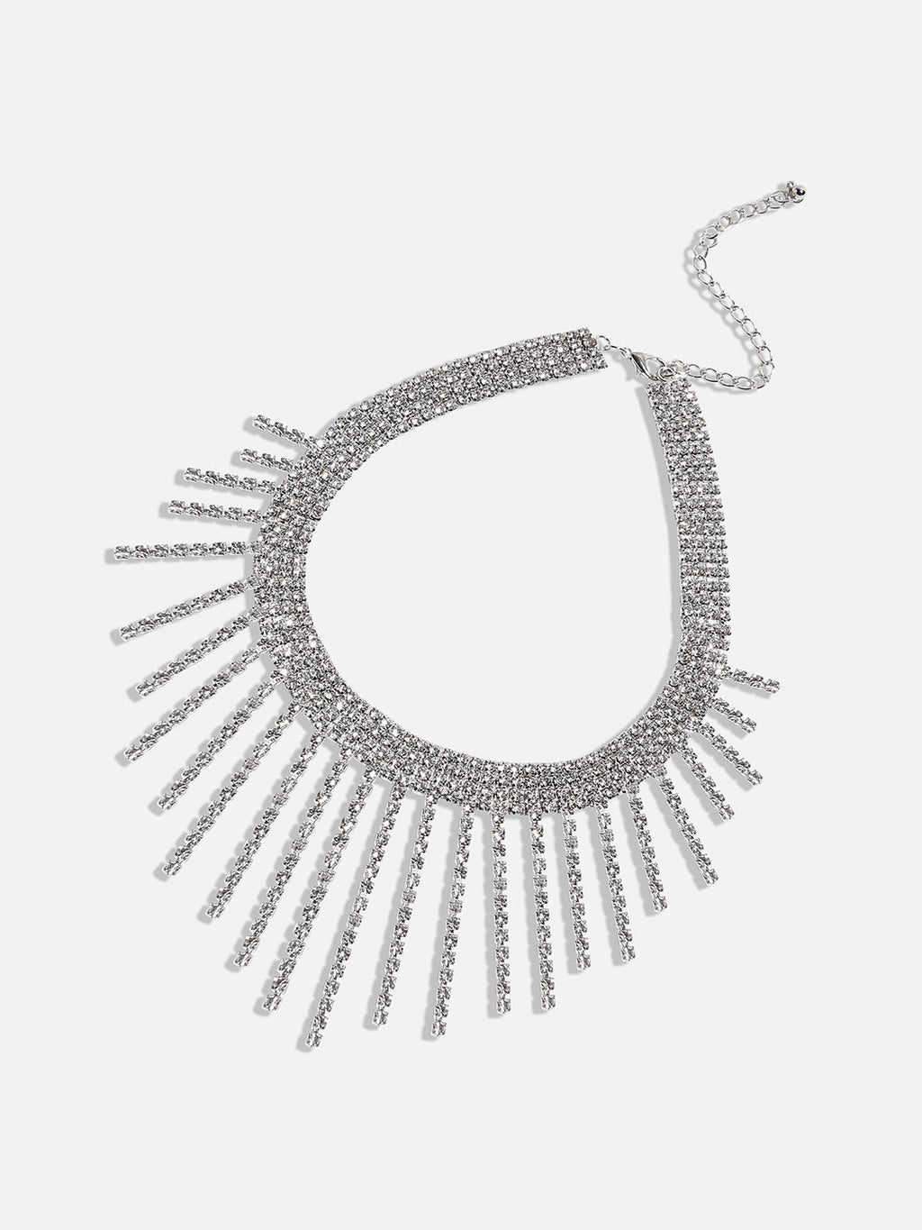 The Bling-Drip Choker Necklace - Crystal Silver