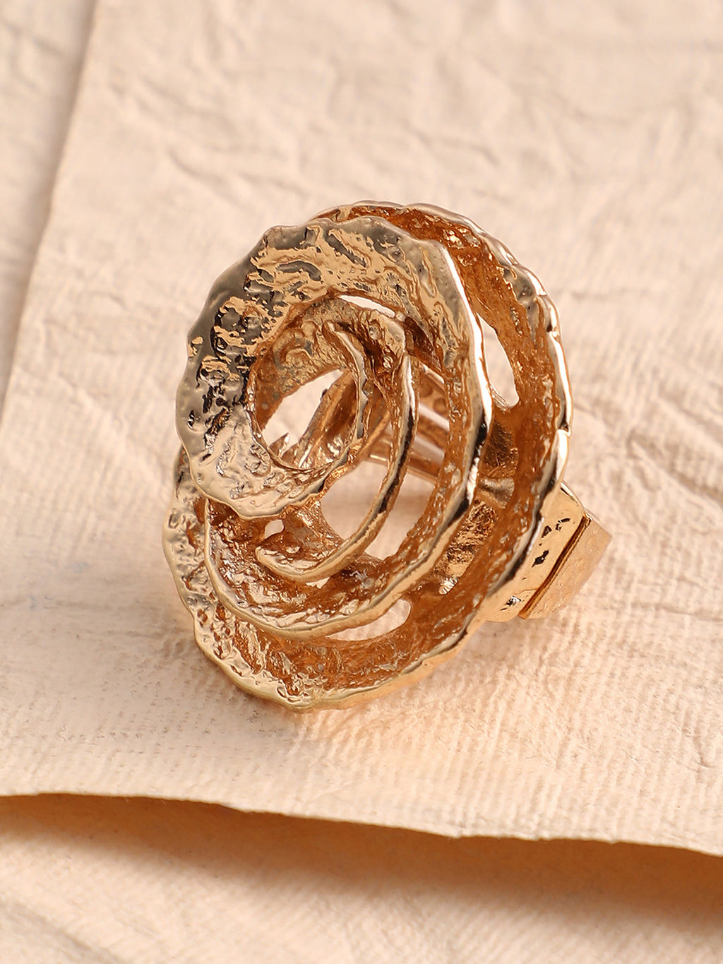 The Rosa Statement Ring - California Gold