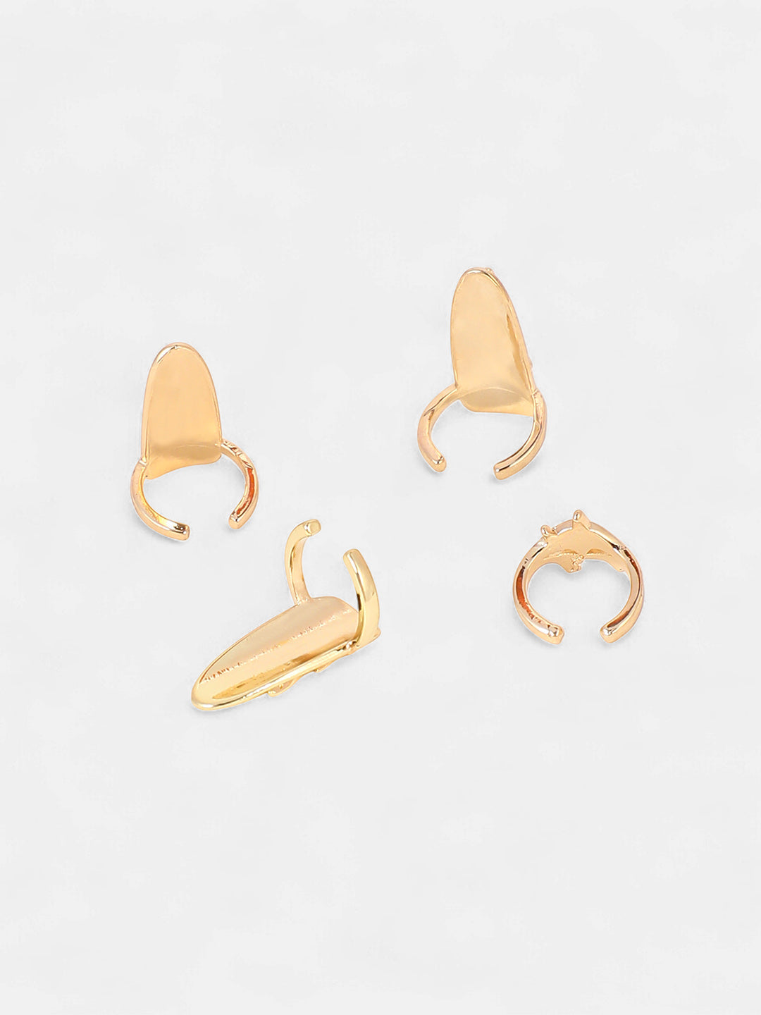 Women's The Wonder-Woman Nail Rings - California Gold (Set Of 4)
