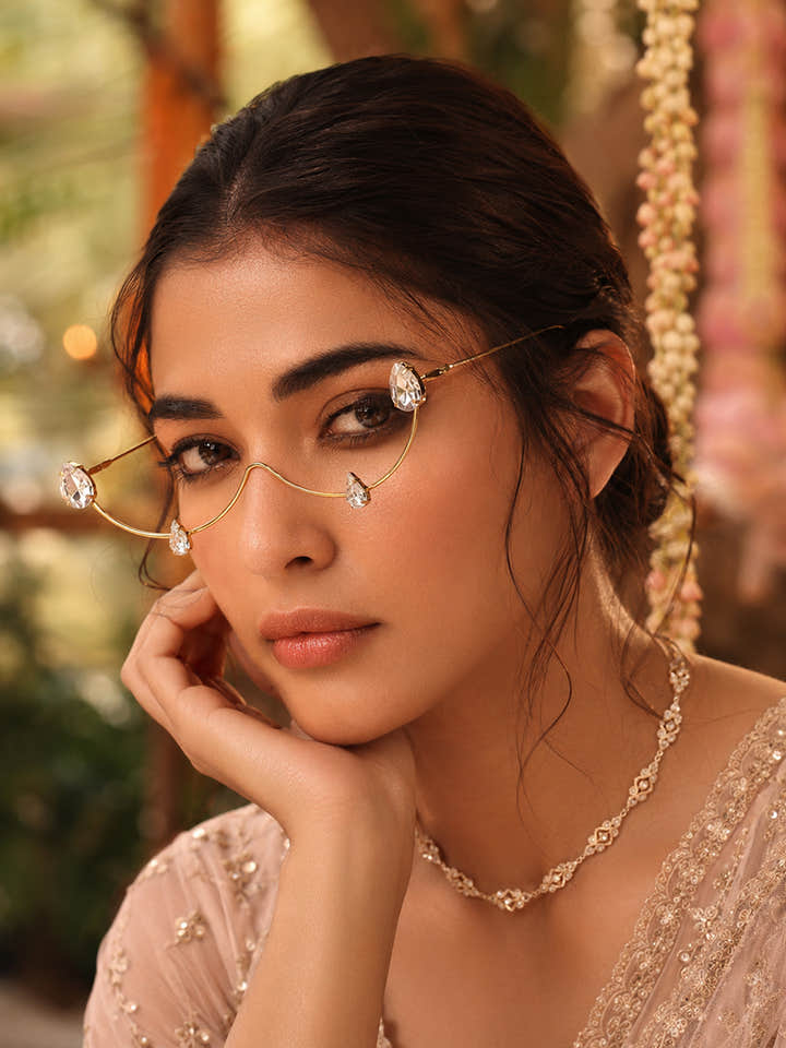 The Celeste Drop Eyewear Chain - Gold