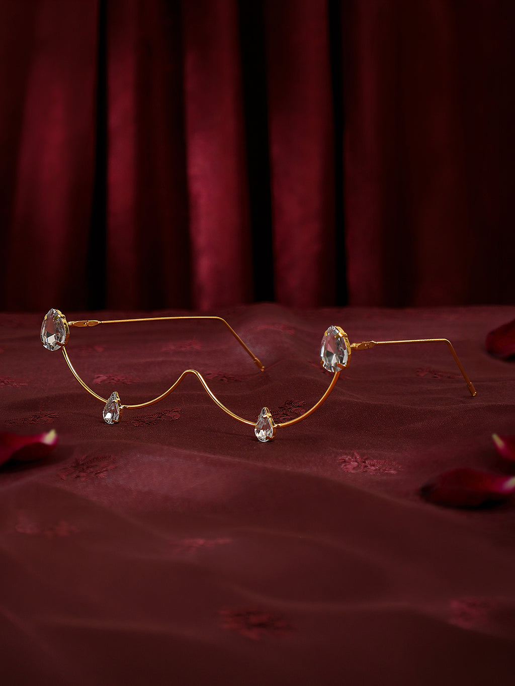 The Celeste Drop Eyewear Chain - Gold