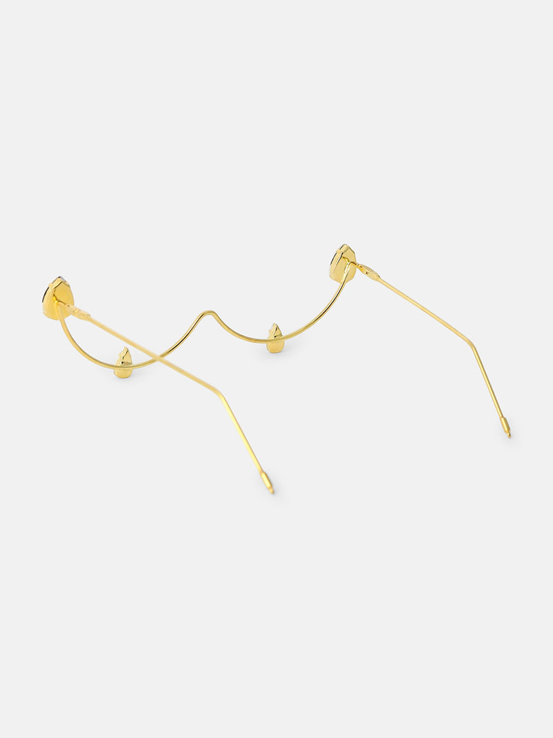 The Celeste Drop Eyewear Chain - Gold