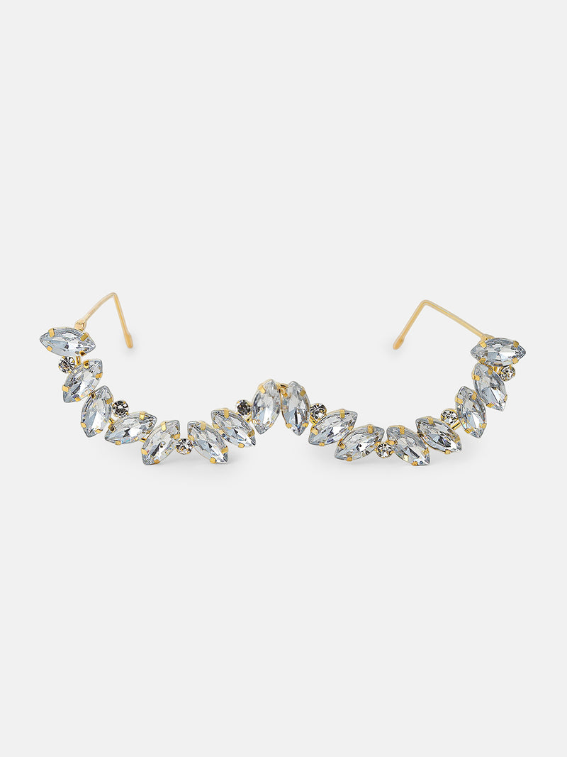 The Royale Crystal Eyewear Chain - Silver