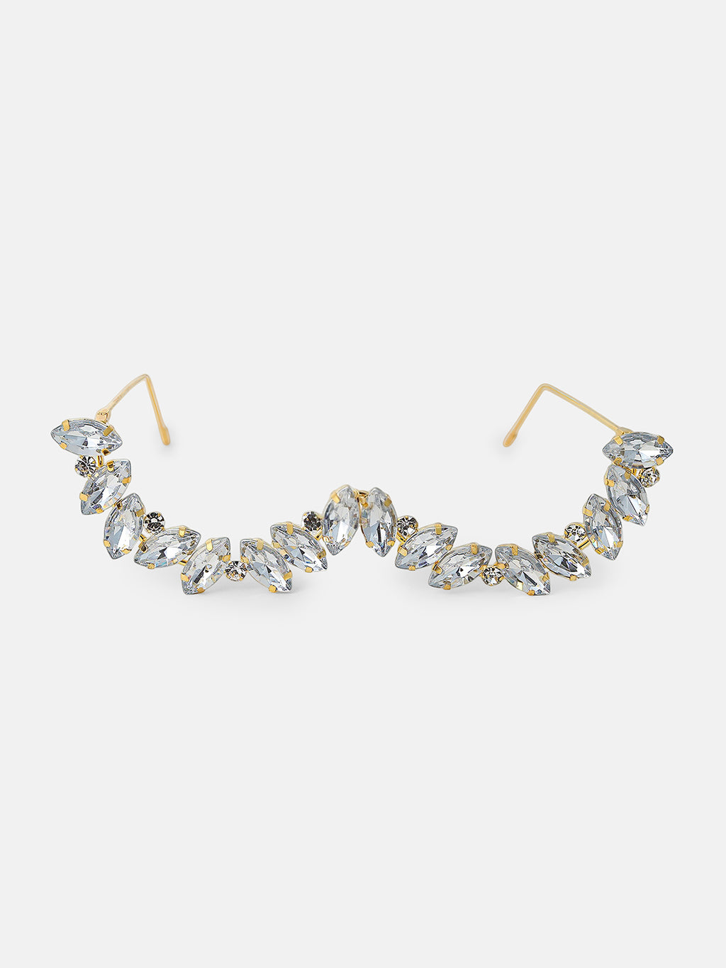 The Royale Crystal Eyewear Chain - Silver