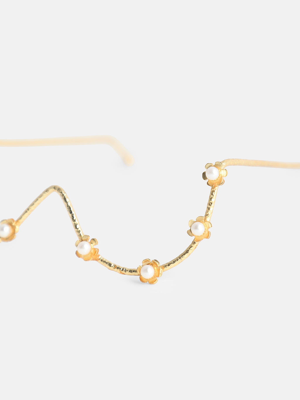 The Pearl Bead Eyewear Chain - Gold