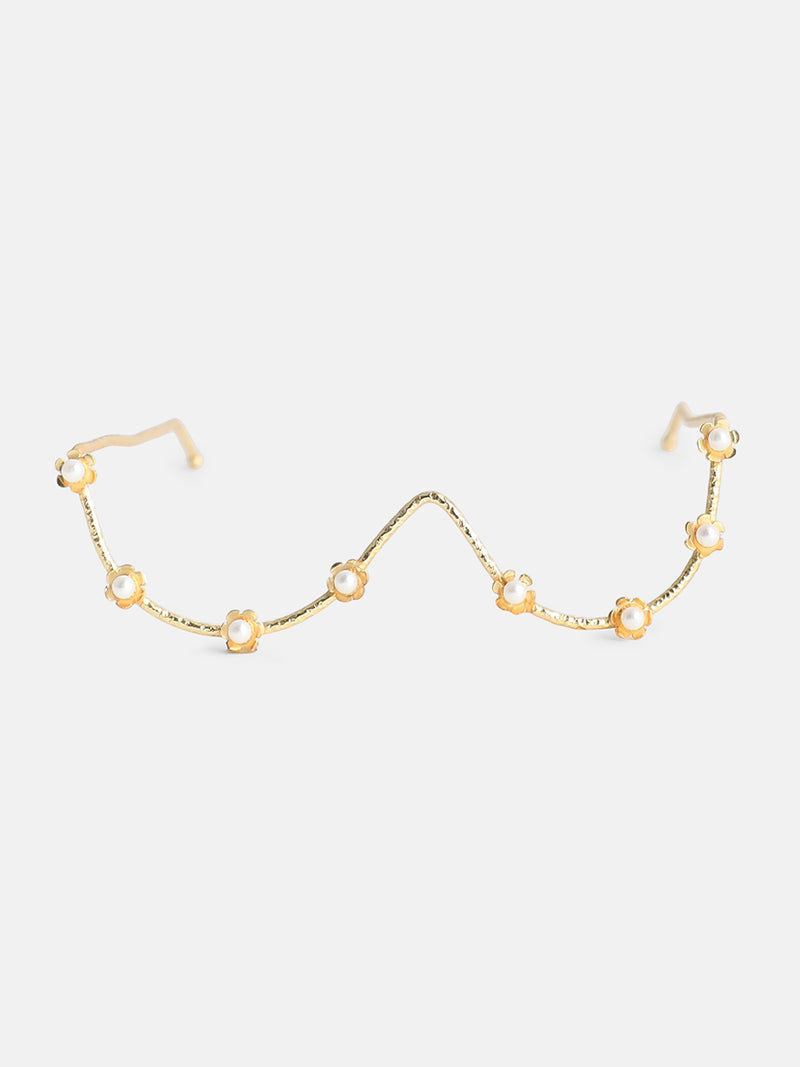 The Pearl Bead Eyewear Chain - Gold