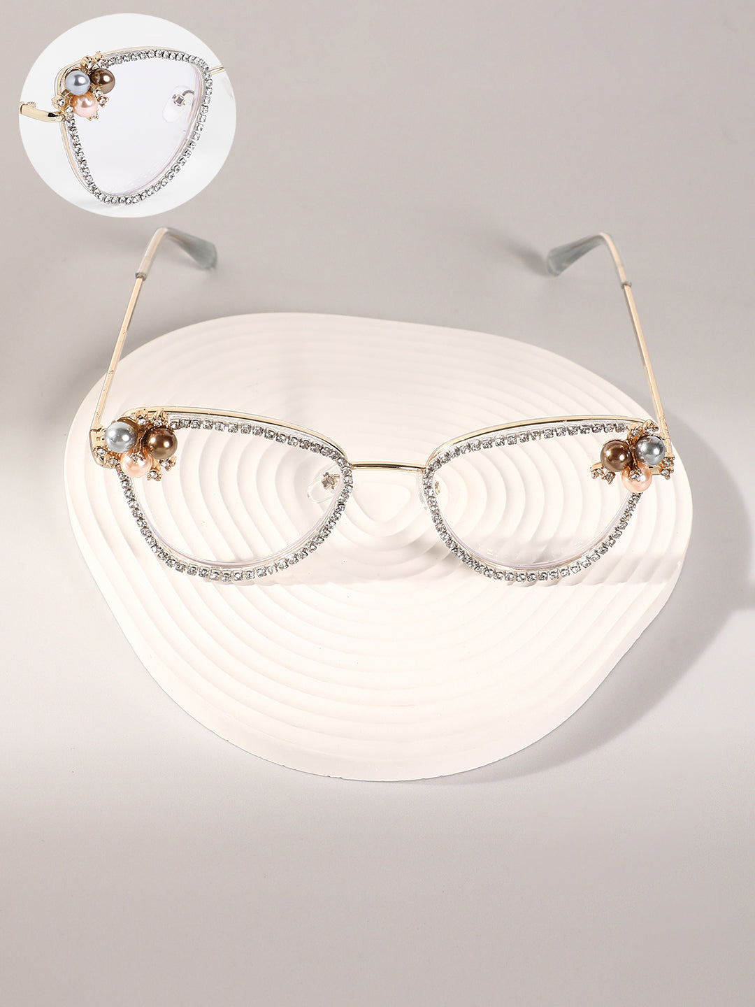 The Fleur Cateye Sunglasses - Transparent