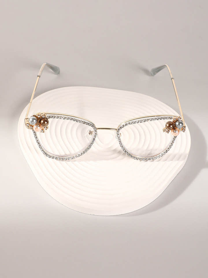 The Fleur Cateye Sunglasses - Transparent