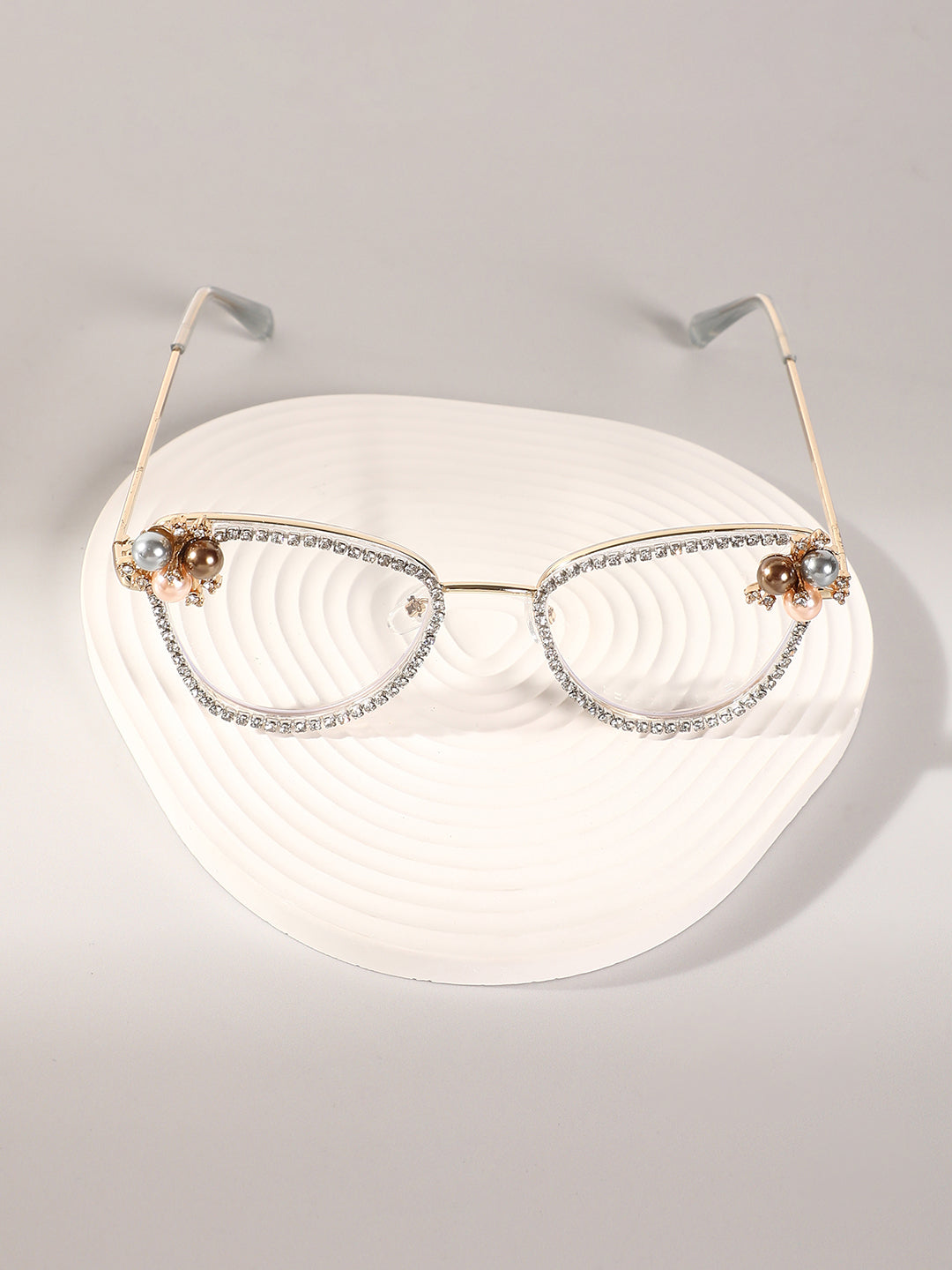 The Fleur Cateye Sunglasses - Transparent