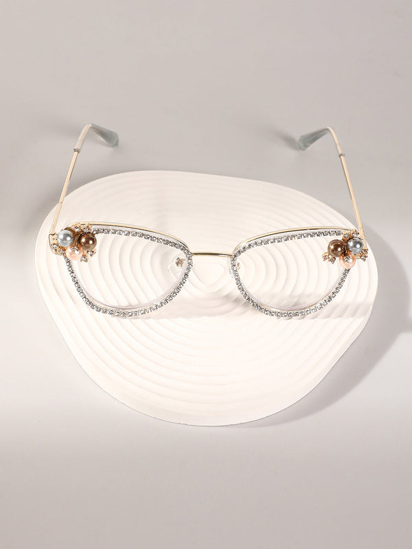 The Fleur Cateye Sunglasses - Transparent