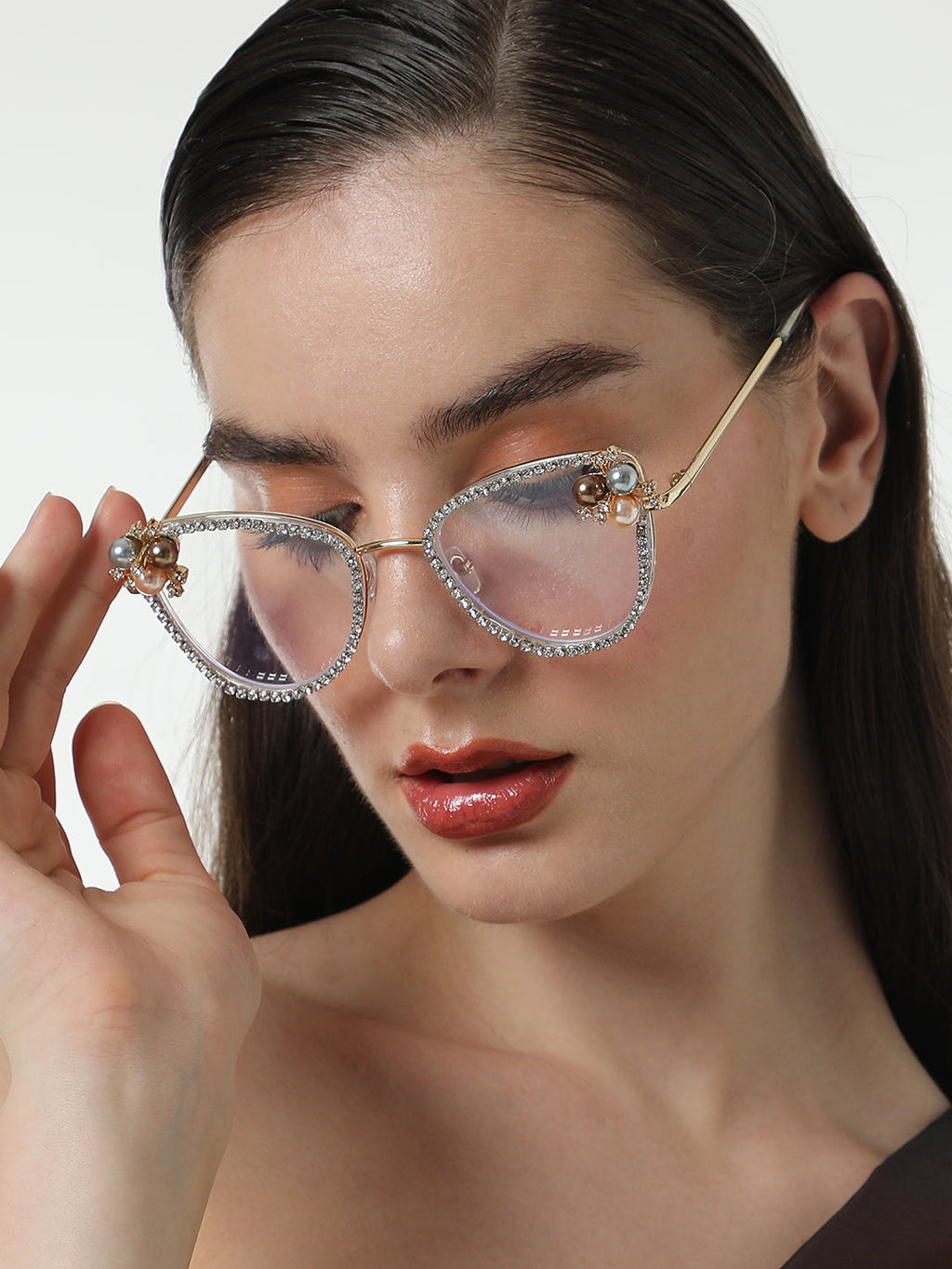 The Fleur Cateye Sunglasses - Transparent