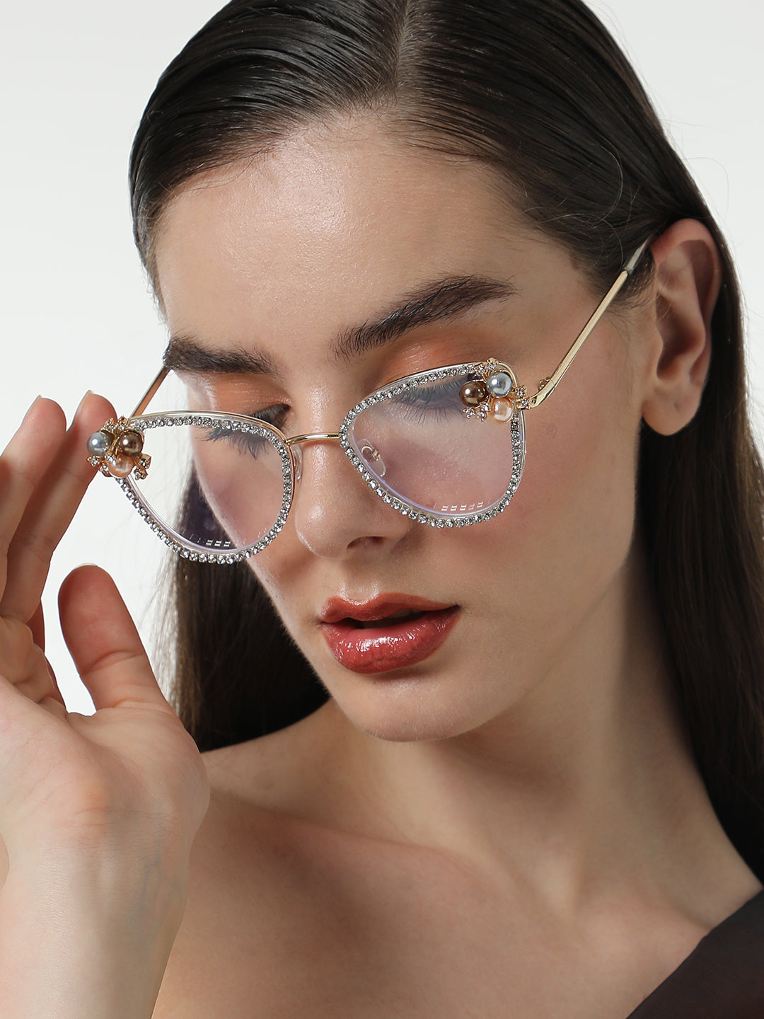 The Fleur Cateye Sunglasses - Transparent