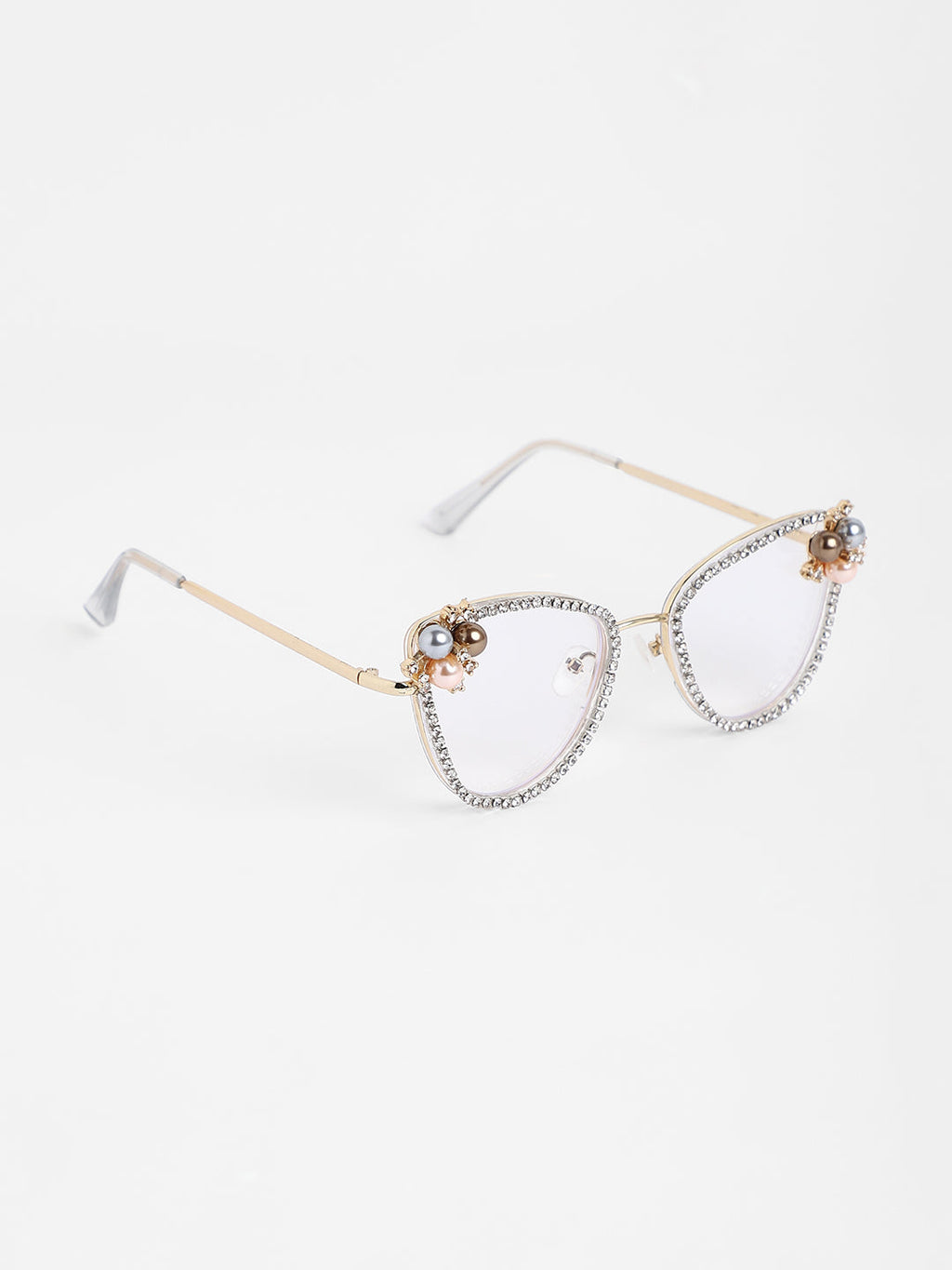 The Fleur Cateye Sunglasses - Transparent