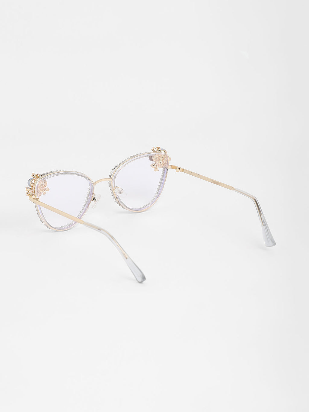 The Fleur Cateye Sunglasses - Transparent