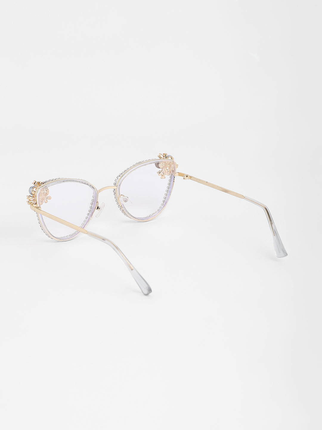 The Fleur Cateye Sunglasses - Transparent