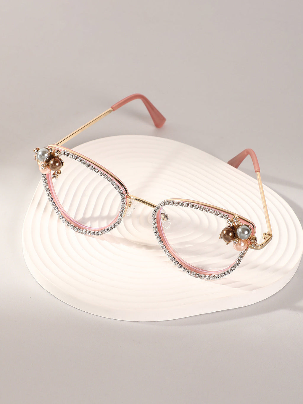 The Fleur Cateye Sunglasses - Baby Pink