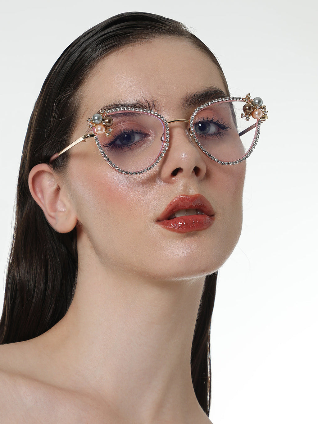 The Fleur Cateye Sunglasses - Baby Pink