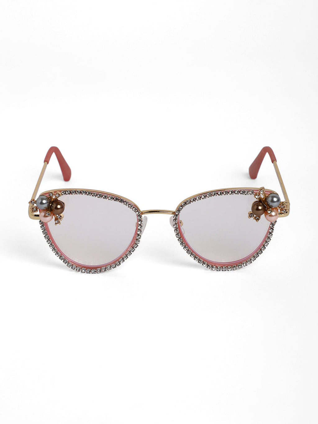 The Fleur Cateye Sunglasses - Baby Pink