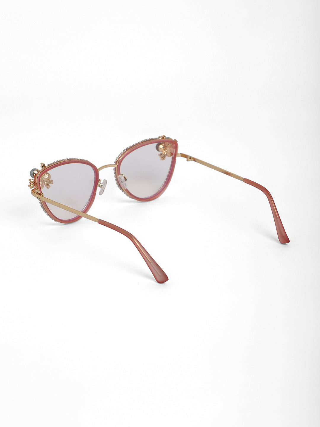The Fleur Cateye Sunglasses - Baby Pink