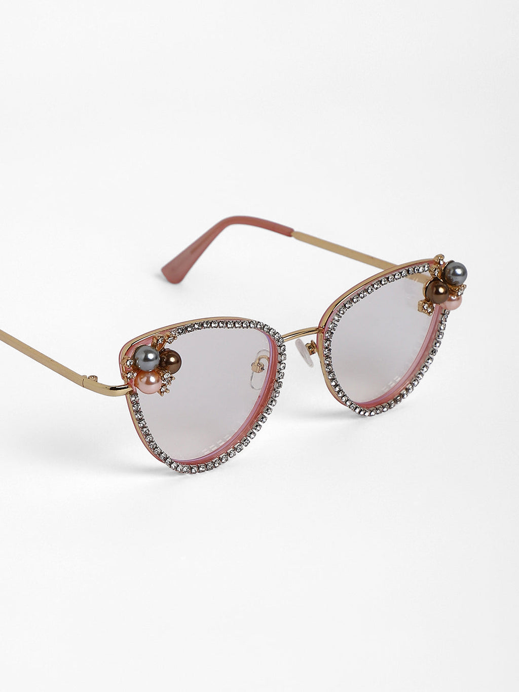 The Fleur Cateye Sunglasses - Baby Pink
