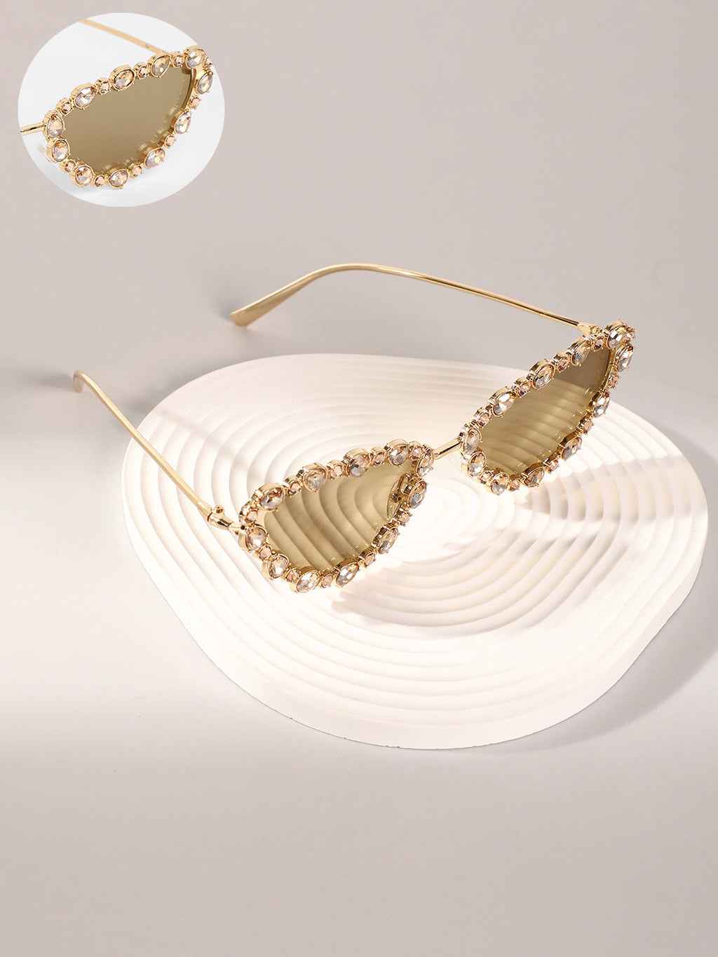 The Bijou Cateye Sunglasses - California Gold