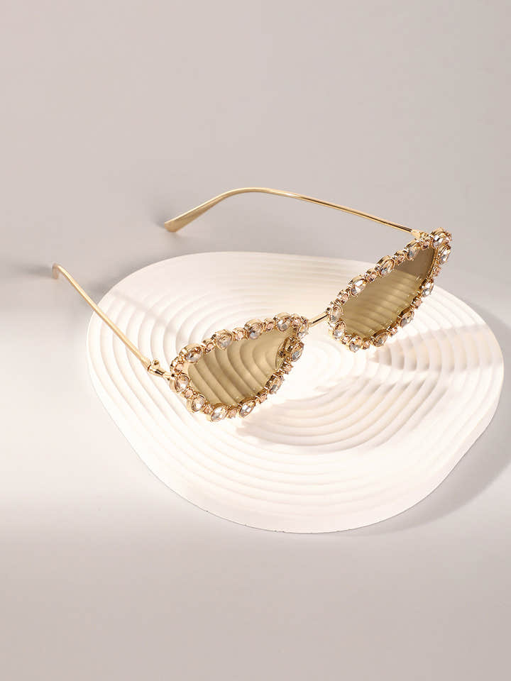 The Bijou Cateye Sunglasses - California Gold