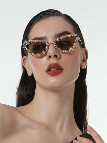 The Bijou Cateye Sunglasses - California Gold