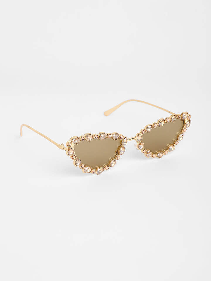 The Bijou Cateye Sunglasses - California Gold