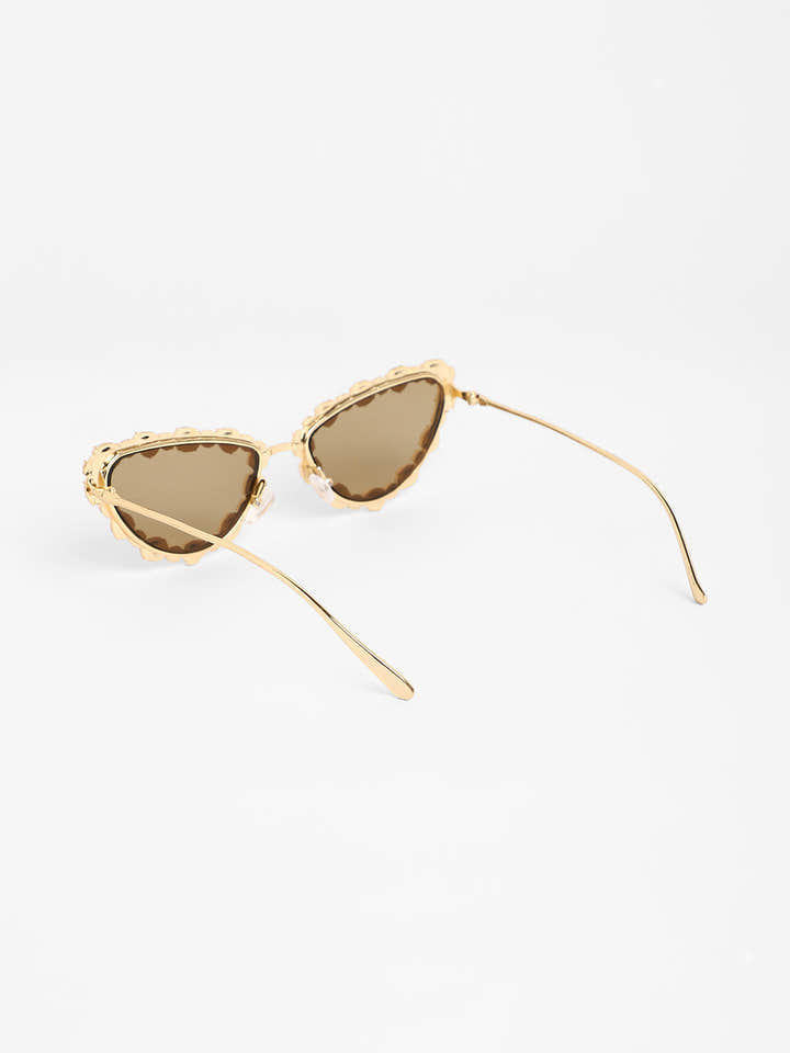 The Bijou Cateye Sunglasses - California Gold