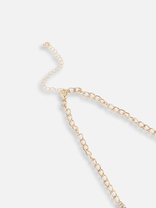 The Teardrop-Bling Statement Necklace - Crystal Silver