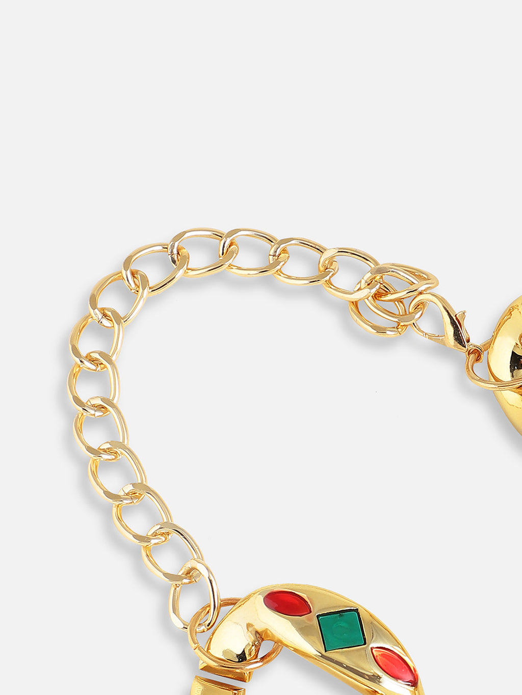 Women's Chunky-Enamel Chain Necklace - California Gold