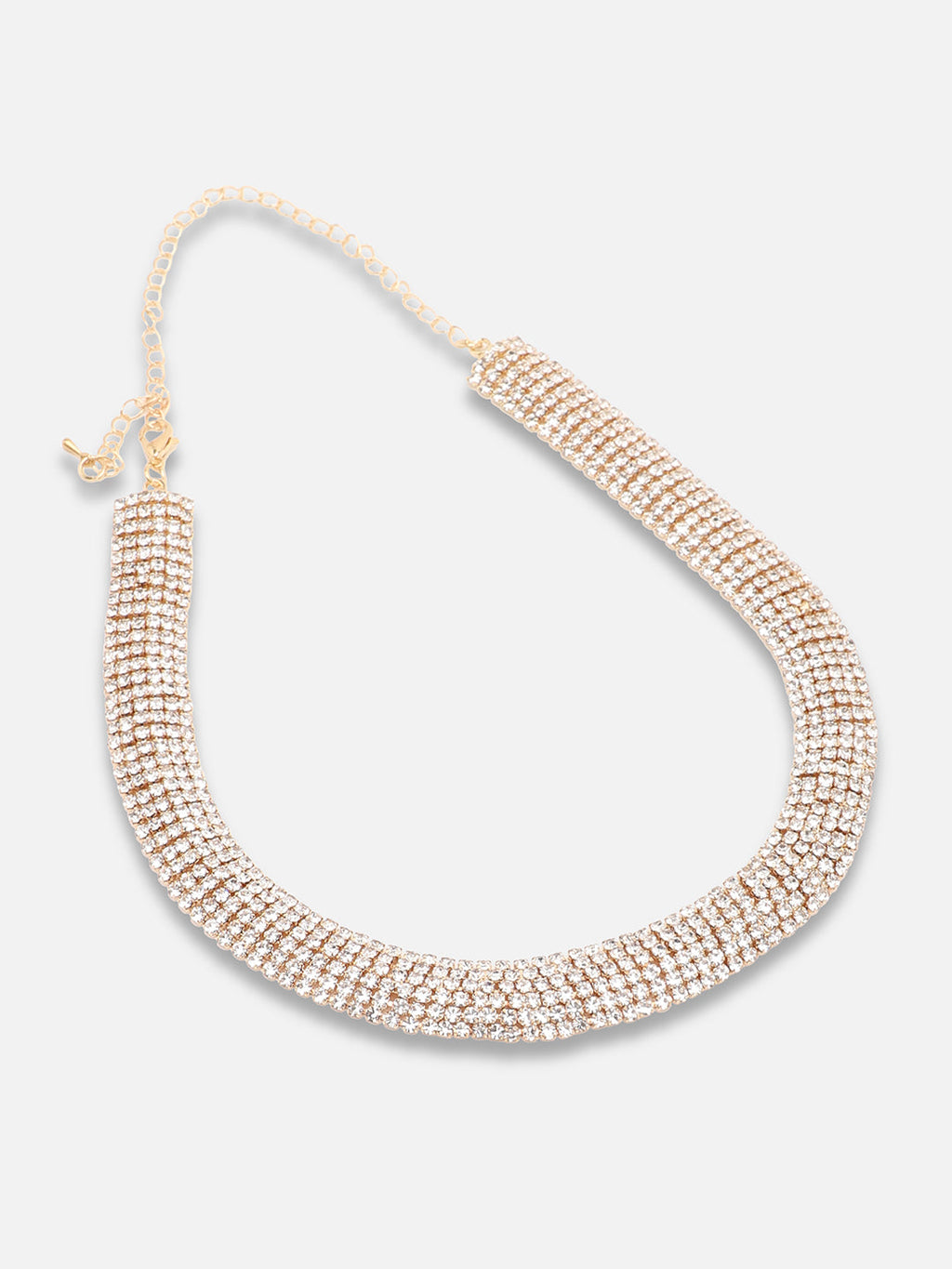 The Cluster-Bling Jewellery Set - Crystal Silver