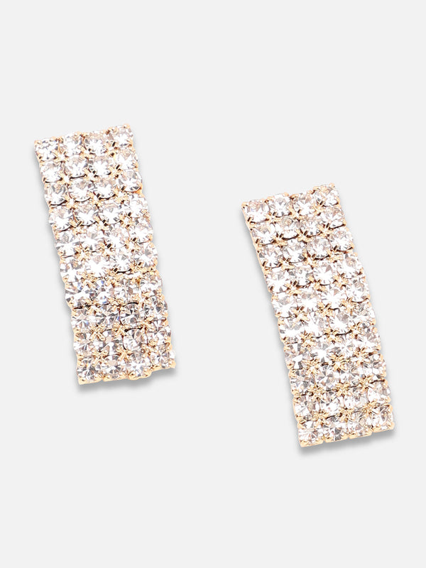 The Cluster-Bling Jewellery Set - Crystal Silver