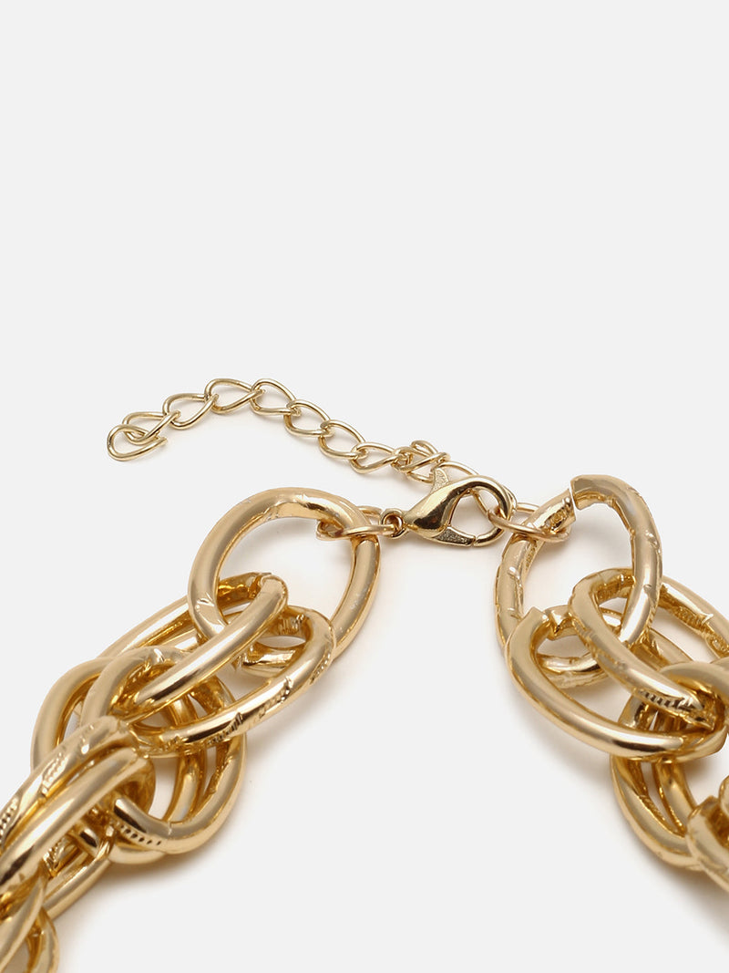 The Twisted Pearl-Drop Chain Necklace - Pearl White
