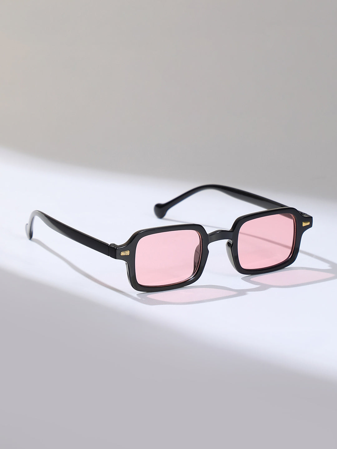 The Sonic Rectangular Sunglass - Onyx Black