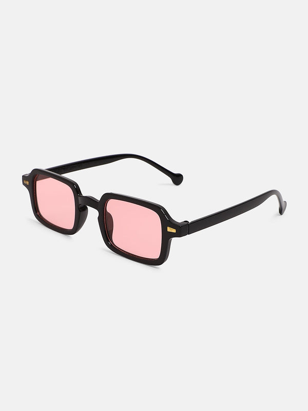 The Sonic Rectangular Sunglass - Onyx Black