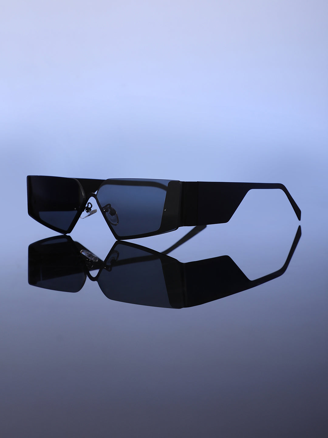 The Electra Shield Sunglass - Onyx Black