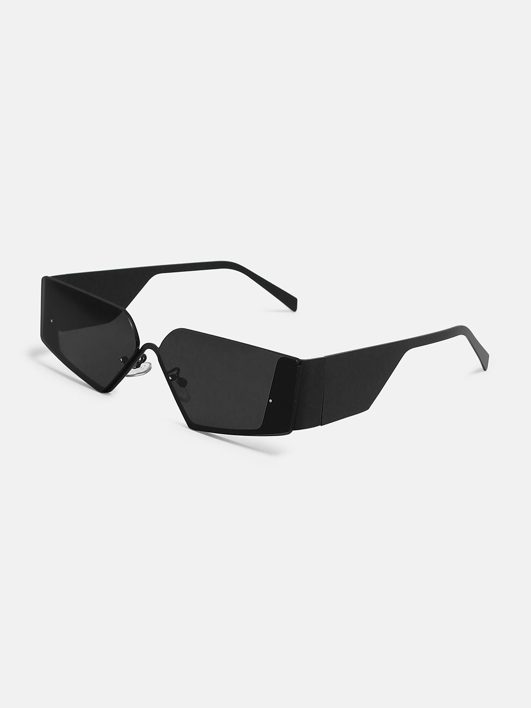 The Electra Shield Sunglass - Onyx Black