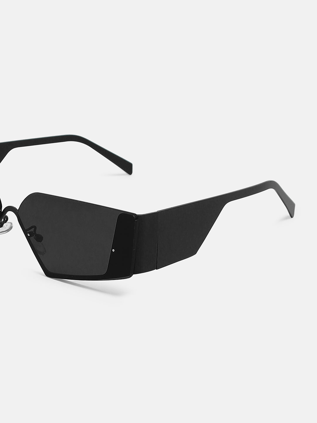 The Electra Shield Sunglass - Onyx Black