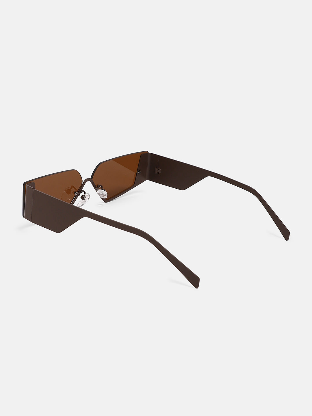 The Electra Shield Sunglass - Taupe Brown