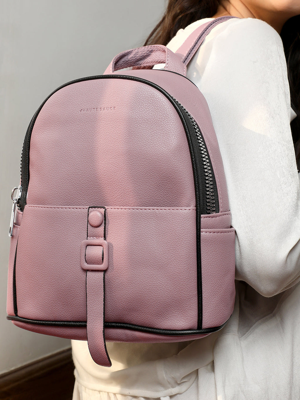 The Slider Mini Backpack - Nude Pink