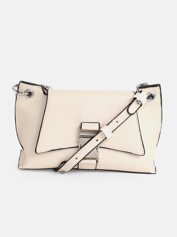 The Indus-Slouch Hand Bag - Cream White