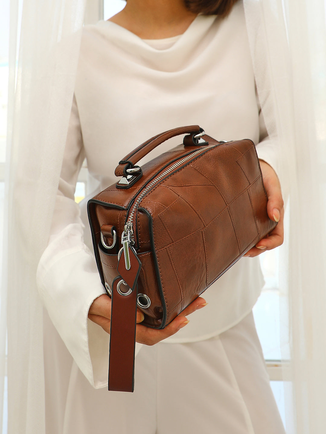 The Clairemont Hand Bag - Chocolate Brown