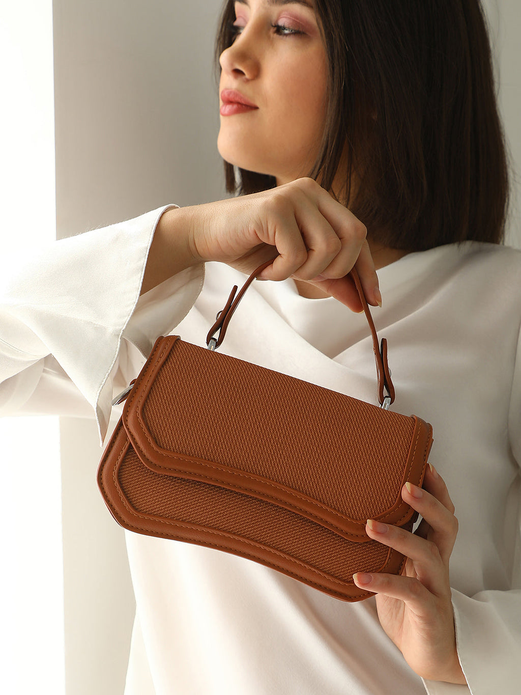 The Avenue Hand Bag - Terracotta Brown