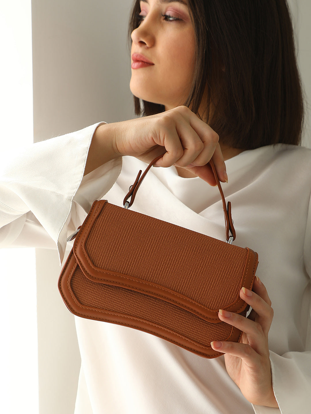 The Avenue Hand Bag - Terracotta Brown