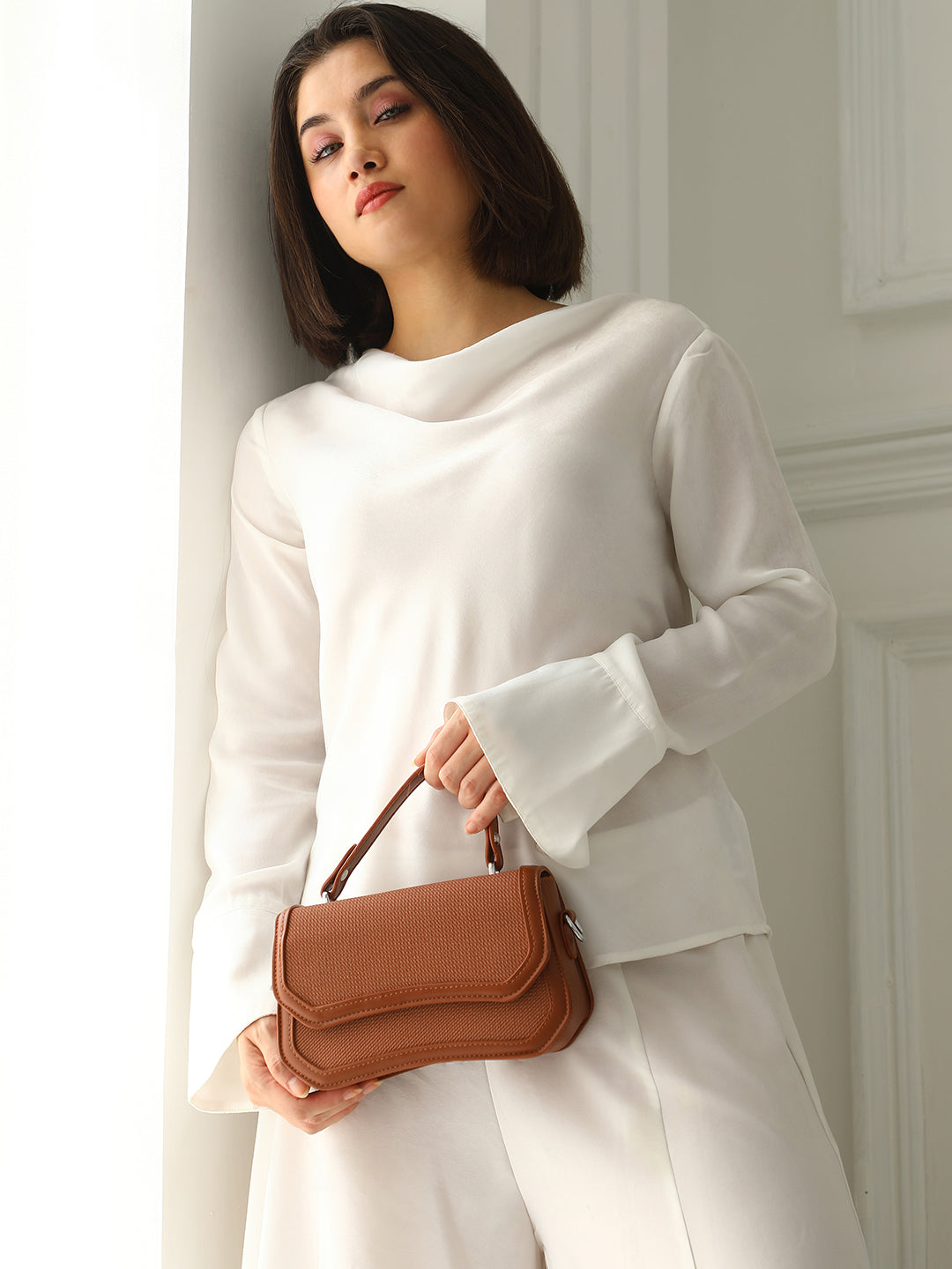 The Avenue Hand Bag - Terracotta Brown